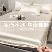 洁丽雅天丝床笠单件夏季冰丝床罩三件套床垫保护罩全包2024年