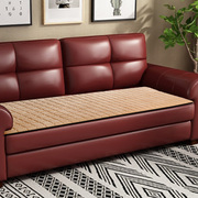 现代通用毛绒皮沙发垫办公室坐垫组合单双三人位简约纯色防滑垫子
