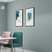家用环保刷水自粘无纺布奥斯龙墙纸(龙，墙纸)3d立体细条纹素色客厅卧室壁纸