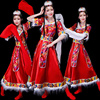 民族藏族舞蹈表演服r装少数民族风演出服舞台水袖服饰女