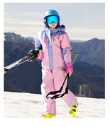 菲比小象儿童滑雪衣服套装男女童大童加厚防风防水保暖冲锋衣裤