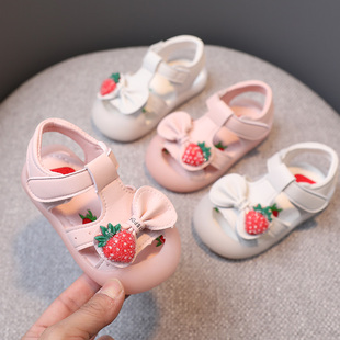 宝宝夏季公主凉鞋婴儿鞋子软底包头学步女童0幼儿1女宝2岁3小童鞋