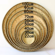 大簸箕竹青编织圆形 竹编 特大无孔家用晒茶叶竹筛子农家晒菜神器
