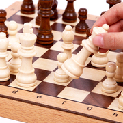 高档成人儿童学生大号磁性，国际象棋实木制折叠chess初学者西洋棋