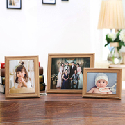 全家福木质摆台照片定制婚纱，宝宝7摆件画像框，10寸洗照片做成相框