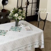 橘菀桌布轻奢高级感长方形茶几，客厅家用北欧高端防水餐布加厚布艺
