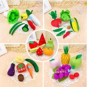 不织布手工布艺diy材料包 水果蔬菜仿真食物益智玩具幼儿园作业
