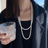 珍珠项链女款2024毛衣链长款叠戴搭配高端气质女长串颈链
