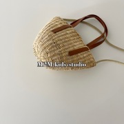 韩版儿童MINI小包包女童夏季装饰包 斜挎草编包