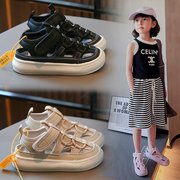 男童包头镂空运动凉鞋2023夏季儿童透气洞洞鞋韩版女童框子鞋