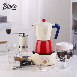 Bincoo小红帽摩卡壶意式煮咖啡壶家用小型电热炉套装萃取咖啡机