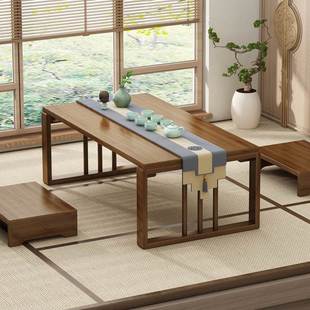日式和室几桌实木榻榻米小桌子茶桌可折叠炕桌矮桌家用飘窗小茶几