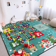 圣诞超大飞行棋地毯，五子棋儿童益智游戏垫爬行地垫，爬爬垫生日玩具