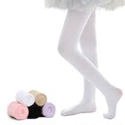 女童舞蹈袜练功春秋薄款中厚白色，连裤袜夏儿童(夏儿童)跳舞打底裤连体丝袜