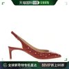 99新未使用香港直邮VALENTINO 枣红色女士中跟鞋 RW2S0J33-NS