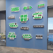 企业励志墙办公室文化墙贴背景墙装饰励志标语走廊前台茶水间布置