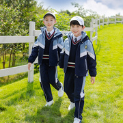小学生校服秋冬季套装2022年儿童冲锋衣班服幼儿园园服三件套