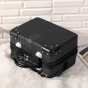 复古手提行李箱16寸密码旅行登机箱小型便携洗漱收纳化妆包14寸女