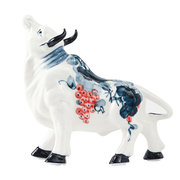 陶瓷牛摆件陶瓷牛摆件办公室老板桌装饰工艺品牛年公司开业
