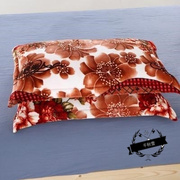 。枕头枕套珊瑚枕巾法兰绒冬天法莱，双面卡通冬季儿童加厚加绒单件