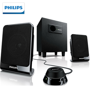 Philips/飞利浦SPA1312电脑音响台式低音炮家用游戏多媒体2.1音箱