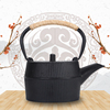 铸铁壶茶壶桶形竖纹软装家居生铁茶具铁，茶壶仿日本南部铁器烧水壶
