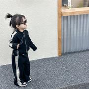 女童套装2024春秋韩版洋气女宝宝秋装运动休闲长袖两件套童装