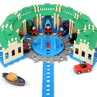 轨道小火车提茅斯机房火车，轨道车玩具配件高架桥(高架桥)隧道转接大师木轨