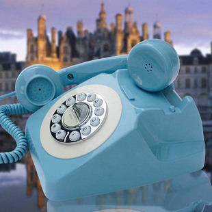 电话机欧式复古家用仿古创意座机，老式电话办公古董美式时尚话机