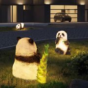 户外草坪灯室外景观灯庭院花园布置装饰灯太阳能仿动物熊猫草地灯