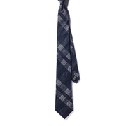 l7·y3深色大气衬衫，校园风商务上班休闲极简配件格子撞色印花领带
