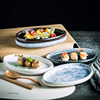 日式创意不规则异形菜盘子陶瓷家用餐具酒店餐厅炒菜盘寿司盘鱼盘