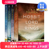 英文原版小说 The Hobbit and The Lord of the Rings 霍比特人指环王魔戒4册盒装 托尔金 J R R Tolkien 中土世界 英文版英语书籍