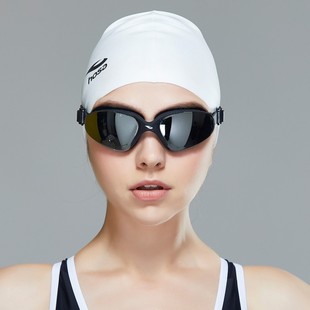 hosa浩沙近视泳镜男女舒适大框防紫外线，电镀游泳眼镜219161112