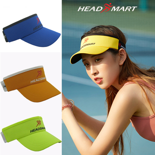 HeadSmart运动空顶帽夏透气无顶帽男女儿童马拉松速干网球跑步帽