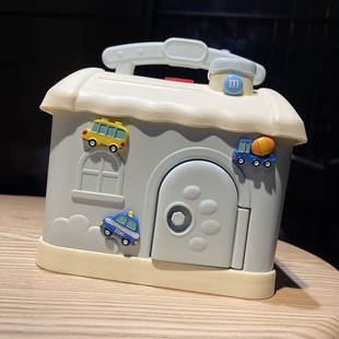 厂卡通可爱儿童宝宝存钱罐礼物创意塑料小房子防摔储蓄罐小孩存促