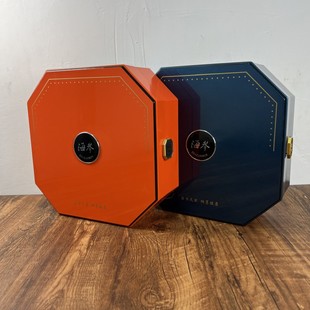 海参礼盒包装盒空盒半斤一斤高档烤漆八角盒定制