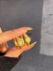 Mini小金表情侣款对戒趣味创意520指针戒指镶钻手表造型指环