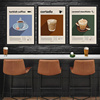 装饰画有框画挂画墙壁复古怀旧咖啡世界各地咖啡海报意美式咖啡馆