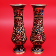 销巴基斯坦手工铜器花瓶摆盘摆件，客厅玄关装饰柜，仿古铜制家居铜品