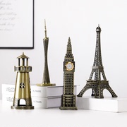 菲尔铁塔摆件铁艺地标建筑模型小工艺品埃创意(埃创意)家居客厅酒柜装饰品