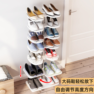简易鞋架双排多层鞋柜可调节室内家用门口后好看窄架子收纳置物架