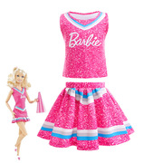 万圣节COS服芭比公主Barbie裙子套装 女童芭比套装节日两件套