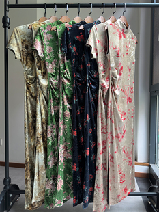 新中式国风旗袍系列，立领优雅短袖无袖，长款旗袍