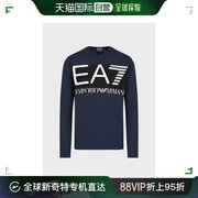 香港直邮EMPORIO ARMANI 男士海军蓝色棉质长袖T恤 6LPT25-PJ7CZ-