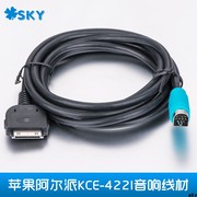 适用于苹果4 4S阿尔派KCE-422I音响线材出口畅销产品高品质音频线