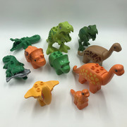 恐龙系列动物配件大颗粒积木兼容乐高益智拼装玩具霸王龙散装男孩