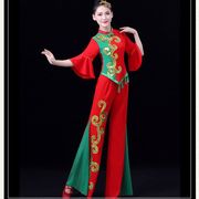 秧歌服装演出服女成人中老年扇子舞民族舞蹈广场舞服套装