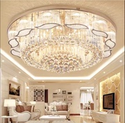 欧式水晶灯客厅灯个性，大气led卧室灯饰，奢华高档金色圆形吸顶灯具