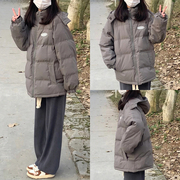 羽绒棉服女冬季外套高级感小个子韩系加厚棉衣棉袄面包服2023